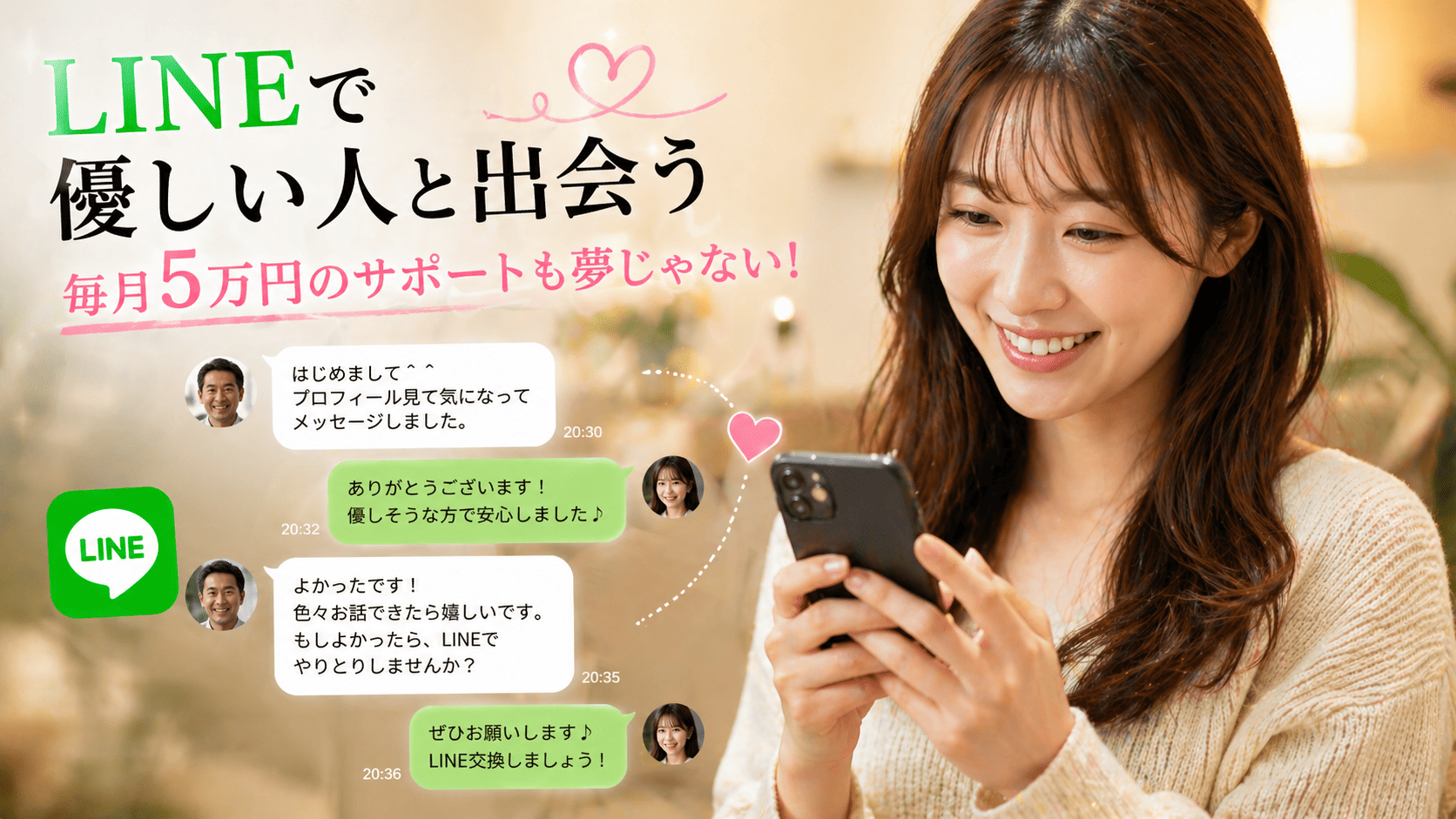 LINEで出会うイメージ